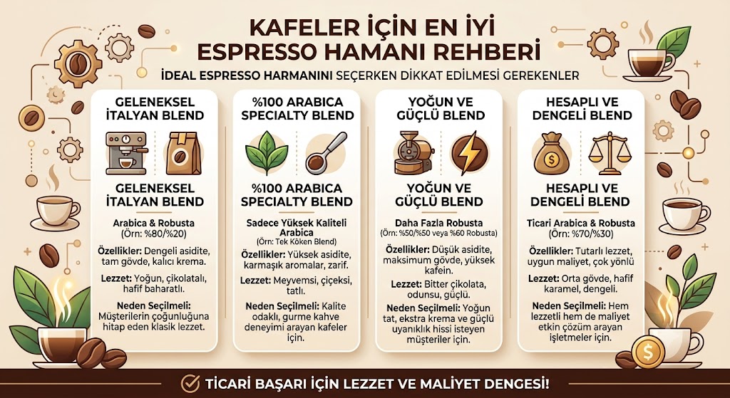 Kafeler için en iyi espresso harmanı hangisi?
