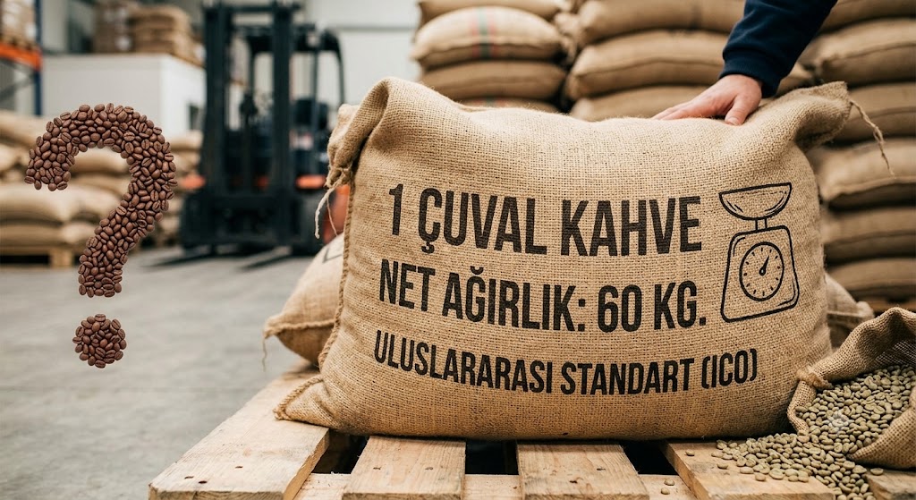 1 çuval kahve kaç kilo?