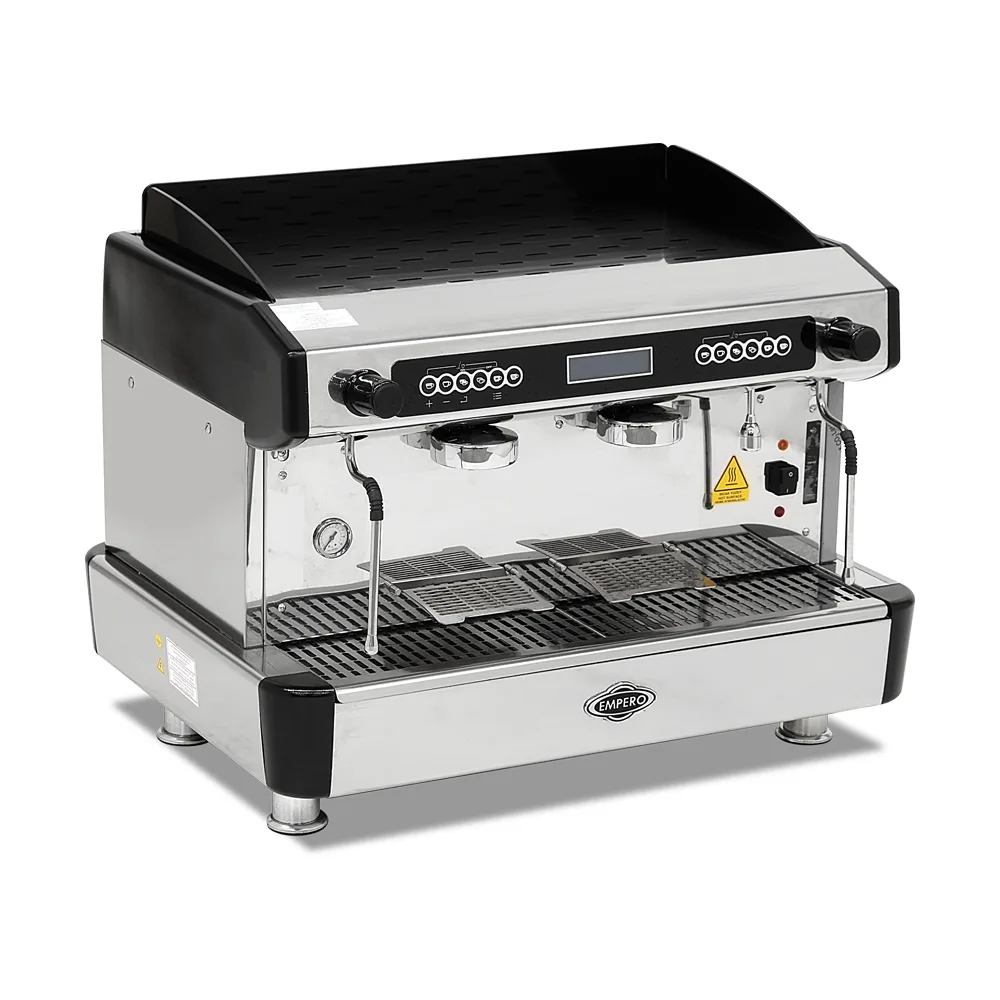 Empero Yarı Otomatik Espresso Cappucino Makinesi 2 Gruplu EMP.CPC.2GB-D