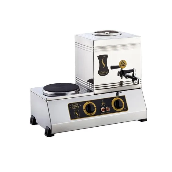 Işıkgaz Silverinox 15’lik Elektrikli Çay Kazanı 2070, 10 Litre, 1 Demlikli