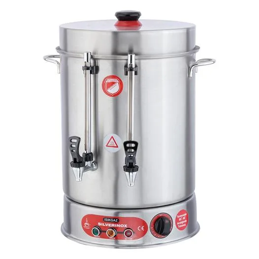 Işıkgaz Silverinox 2035 Metal Musluklu Ses İkazlı Çay Makinesi – 250 Bardak