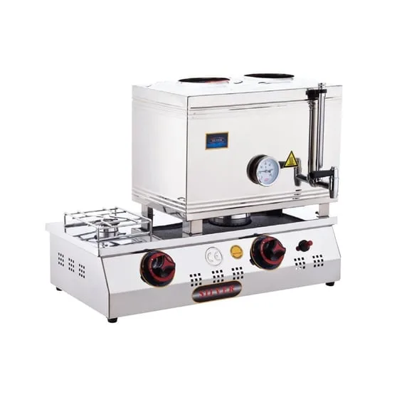 Işıkgaz Silverinox 2065-D 2 Demlikli Çay Ocağı, Doğalgazlı, 28 L