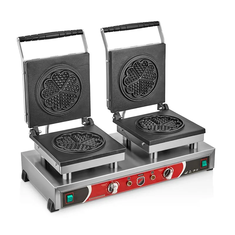 Işıkgaz SilverInox 2138 Çiçek Model Waffle Makinesi, Çiftli, Elektrikli