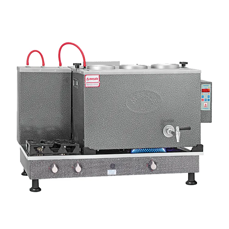 Meşale Chromat Dijital Full Otomatik 3 Demlikli Çay Ocağı