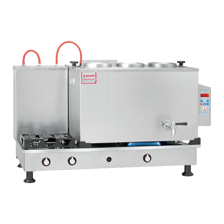 Meşale Inoks Dijital Full Otomatik 3 Demlikli Çay Ocağı