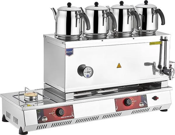 Remta 85 Model 4 Demlikli Gazlı (CE) + Elektrikli Çay Ocağı 43 lt N14E