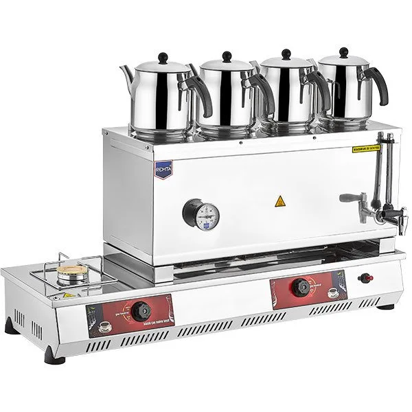Remta 85 Model Dört Demlikli Gazlı (CE) Çay Ocağı 43 lt N14