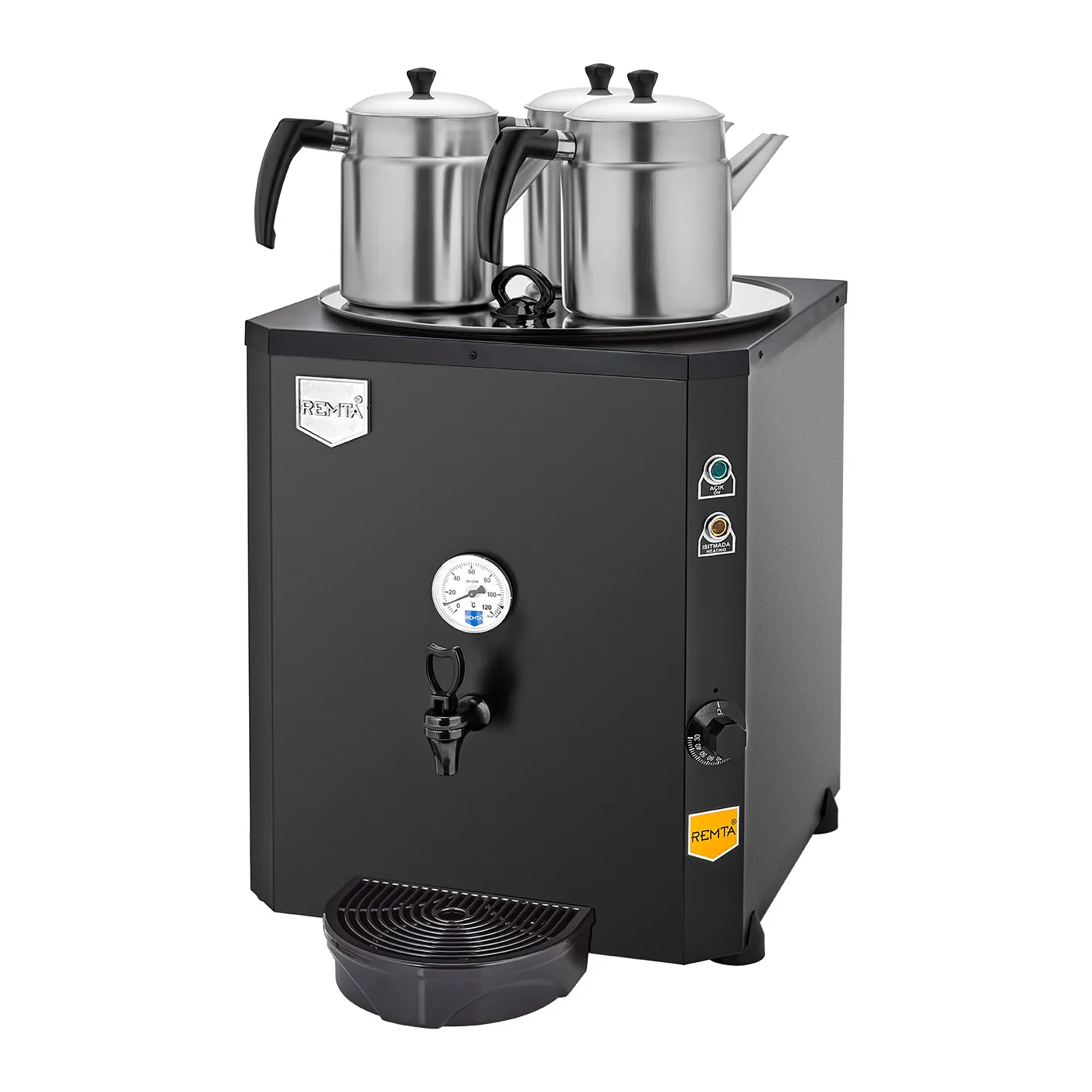 Remta DE10S Premium Jumbo 3 Demlikli  Çay Makinesi 40 lt Şamandıralı (Şebekeden Su Alma)