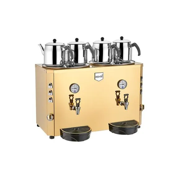 Remta DE13 Jumbo 4 Demlikli Çay Makinesi 46 Lt – Paslanmaz Çelik