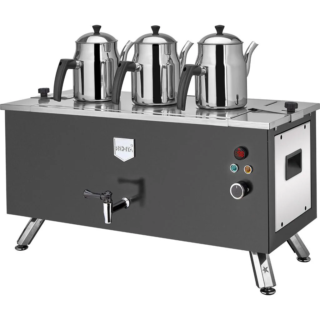 Remta Çift Cidarlı 3 Demlikli Elektrikli Kahveci Ocağı – 31 Litre