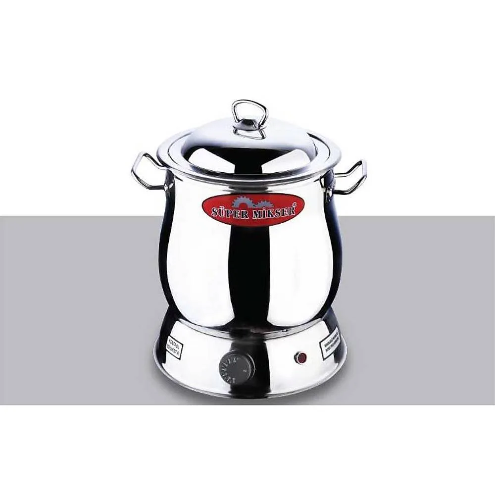 Süper Mikser SM 113-12 12Lt Paslanmaz Çorbalık | Isı Termostatı ile Sıcak Tutma