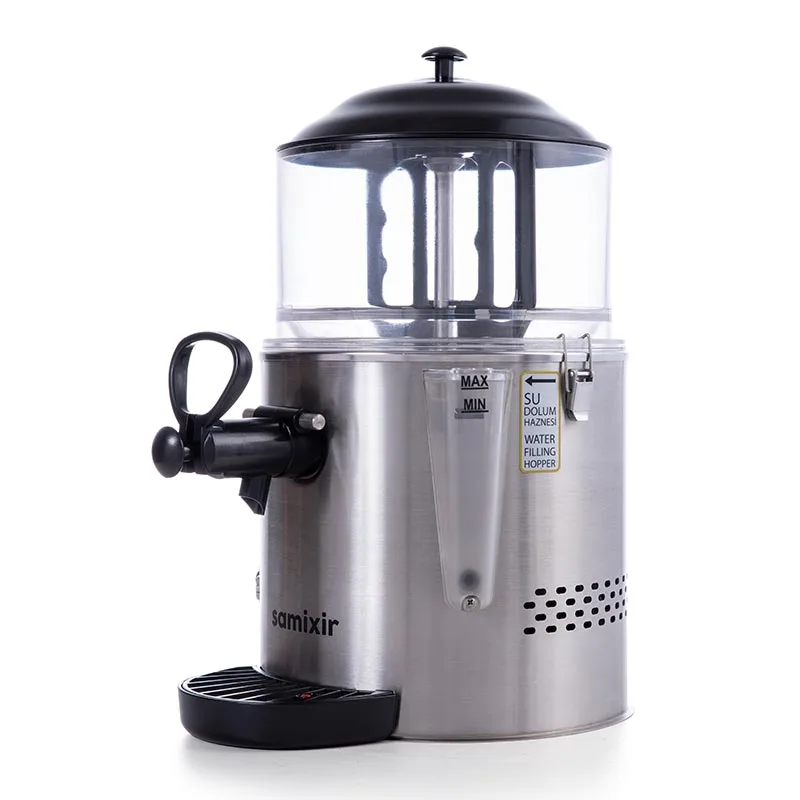 Samixir SC05.I Panoramik Sıcak Çikolata ve Sahlep Makinesi – 5 Litre, Karıştırıcılı, Inox