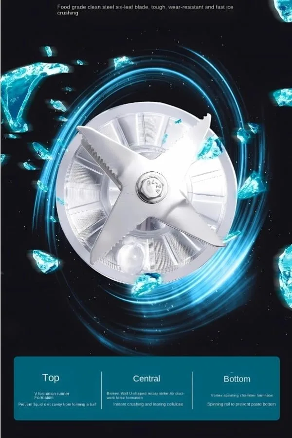 Vosco VHS-206S Bar Blender Manuel 2 Lt Buz Kırıcılı 2000W Siyah